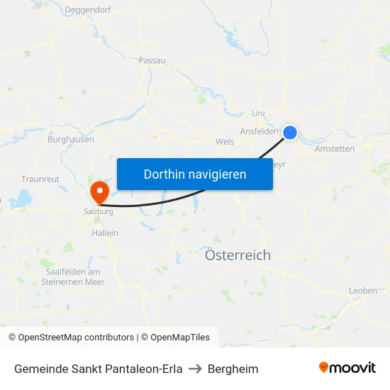 Gemeinde Sankt Pantaleon-Erla to Bergheim map