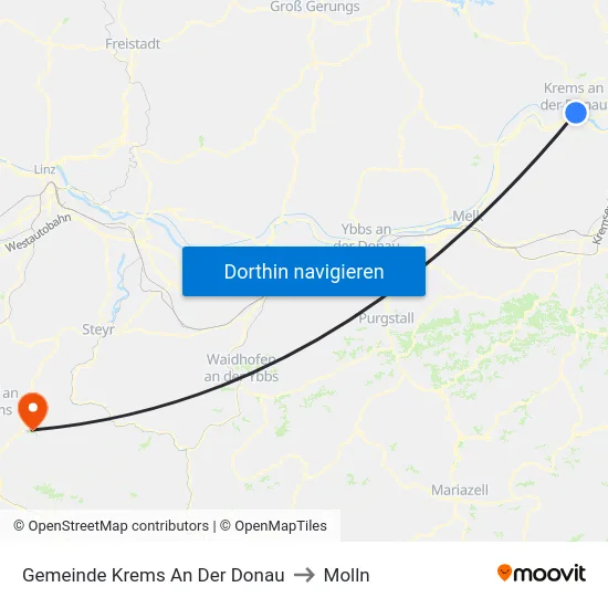 Gemeinde Krems An Der Donau to Molln map