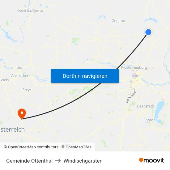 Gemeinde Ottenthal to Windischgarsten map