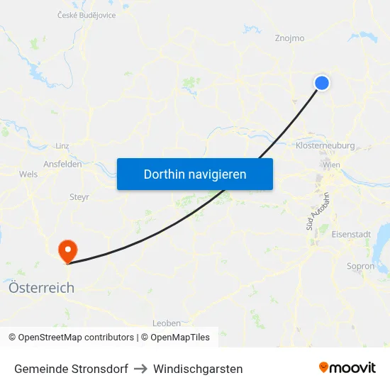Gemeinde Stronsdorf to Windischgarsten map