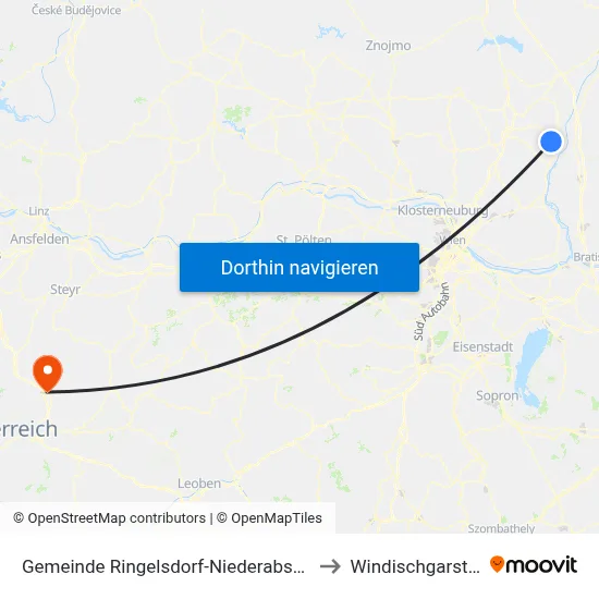Gemeinde Ringelsdorf-Niederabsdorf to Windischgarsten map