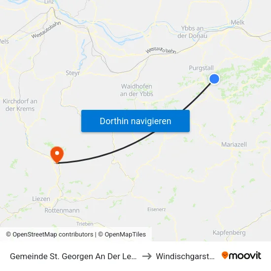 Gemeinde St. Georgen An Der Leys to Windischgarsten map