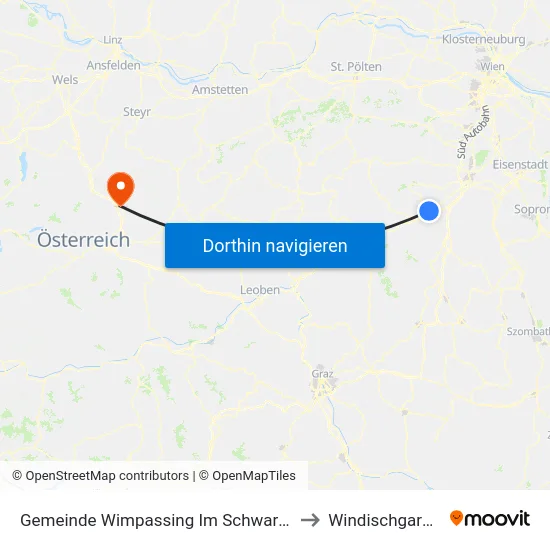 Gemeinde Wimpassing Im Schwarzatale to Windischgarsten map