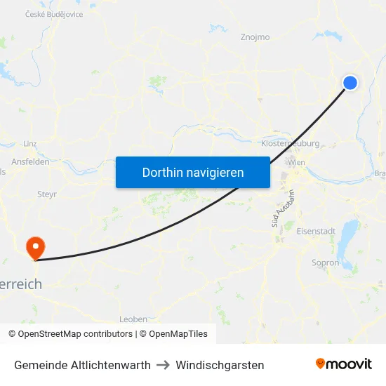 Gemeinde Altlichtenwarth to Windischgarsten map