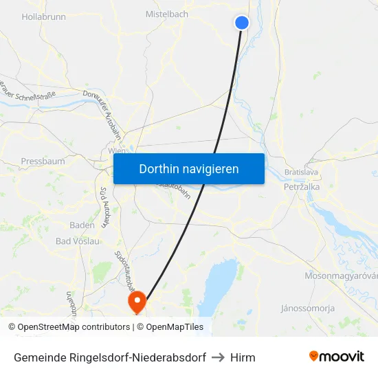 Gemeinde Ringelsdorf-Niederabsdorf to Hirm map
