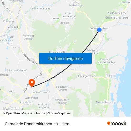 Gemeinde Donnerskirchen to Hirm map