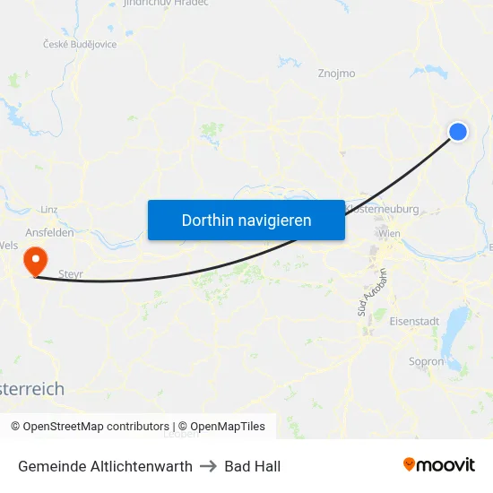 Gemeinde Altlichtenwarth to Bad Hall map