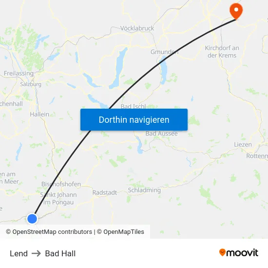 Lend to Bad Hall map