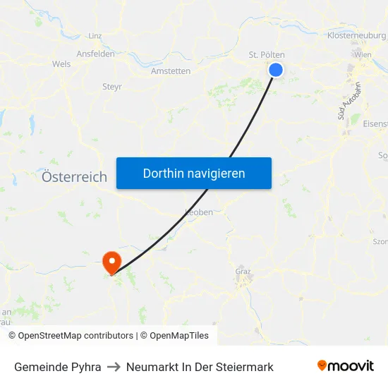 Gemeinde Pyhra to Neumarkt In Der Steiermark map
