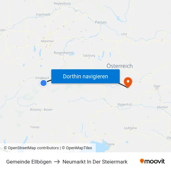 Gemeinde Ellbögen to Neumarkt In Der Steiermark map