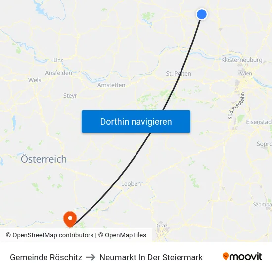 Gemeinde Röschitz to Neumarkt In Der Steiermark map