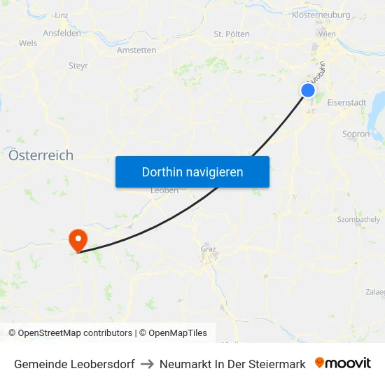 Gemeinde Leobersdorf to Neumarkt In Der Steiermark map