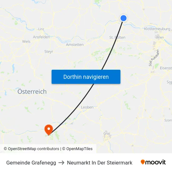 Gemeinde Grafenegg to Neumarkt In Der Steiermark map
