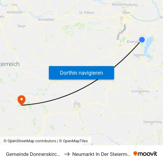Gemeinde Donnerskirchen to Neumarkt In Der Steiermark map
