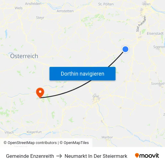 Gemeinde Enzenreith to Neumarkt In Der Steiermark map