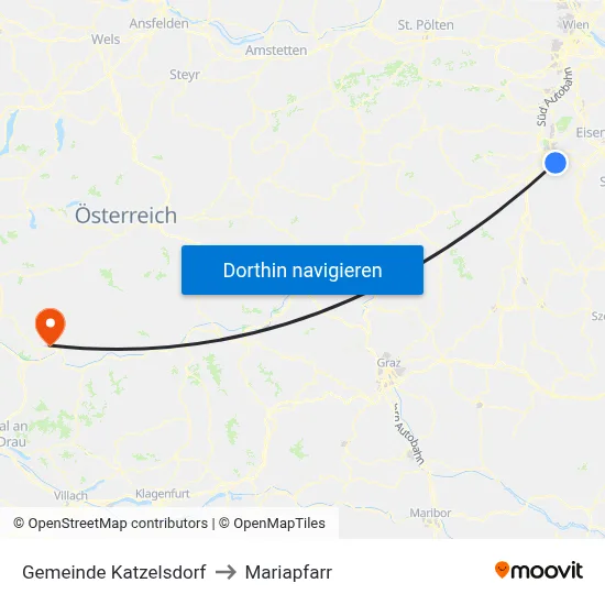 Gemeinde Katzelsdorf to Mariapfarr map