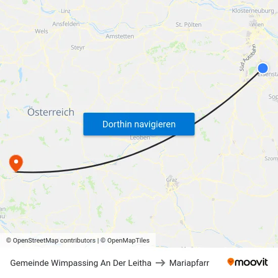 Gemeinde Wimpassing An Der Leitha to Mariapfarr map