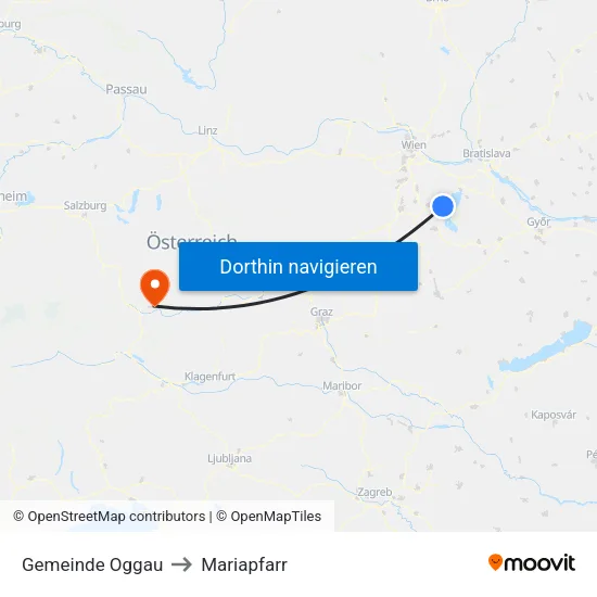 Gemeinde Oggau to Mariapfarr map