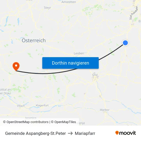 Gemeinde Aspangberg-St.Peter to Mariapfarr map
