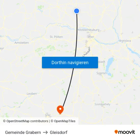 Gemeinde Grabern to Gleisdorf map