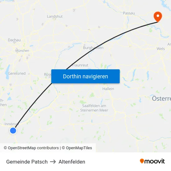 Gemeinde Patsch to Altenfelden map