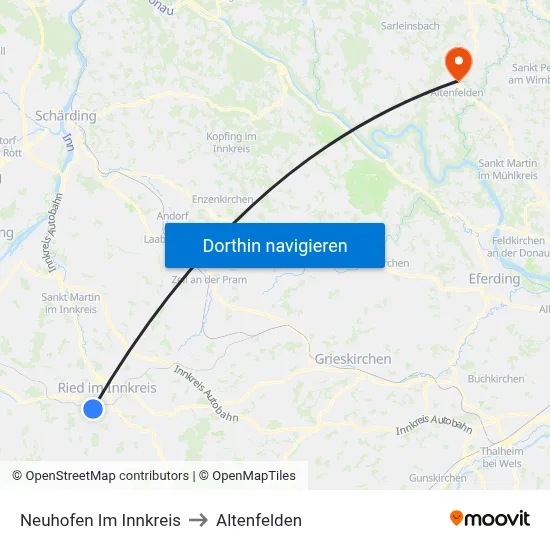 Neuhofen Im Innkreis to Altenfelden map