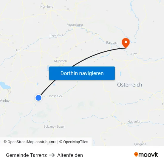 Gemeinde Tarrenz to Altenfelden map