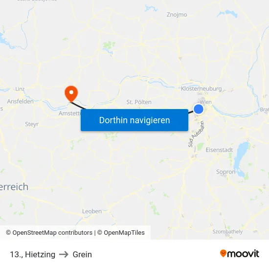 13., Hietzing to Grein map