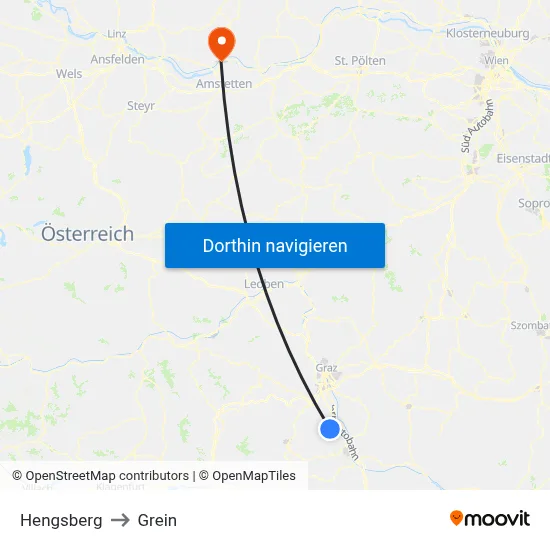 Hengsberg to Grein map