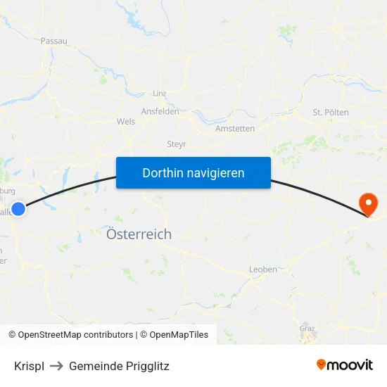 Krispl to Gemeinde Prigglitz map