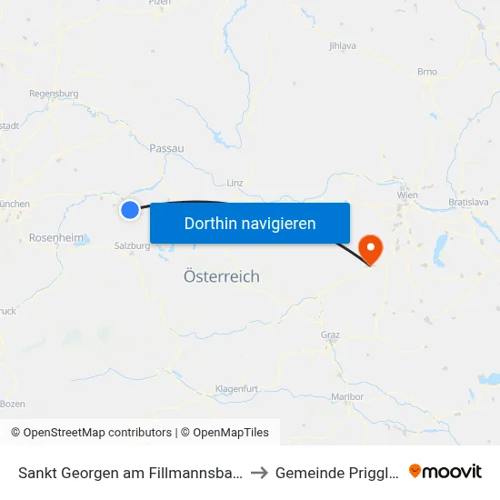 Sankt Georgen am Fillmannsbach to Gemeinde Prigglitz map