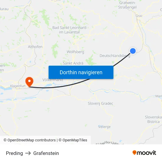 Preding to Grafenstein map