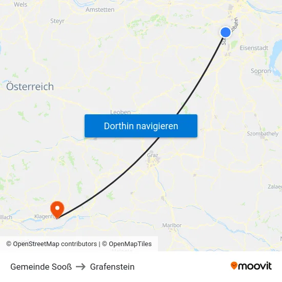 Gemeinde Sooß to Grafenstein map