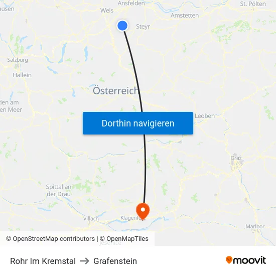 Rohr Im Kremstal to Grafenstein map