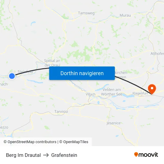 Berg Im Drautal to Grafenstein map