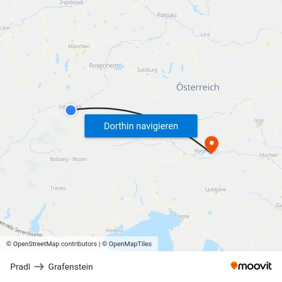 Pradl to Grafenstein map