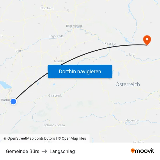 Gemeinde Bürs to Langschlag map