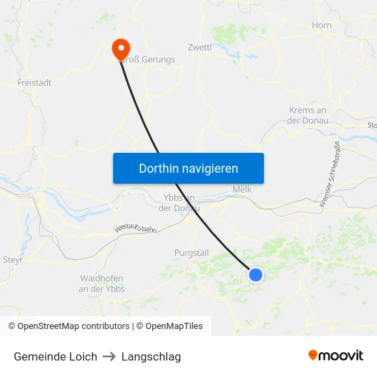 Gemeinde Loich to Langschlag map
