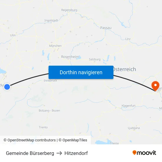Gemeinde Bürserberg to Hitzendorf map