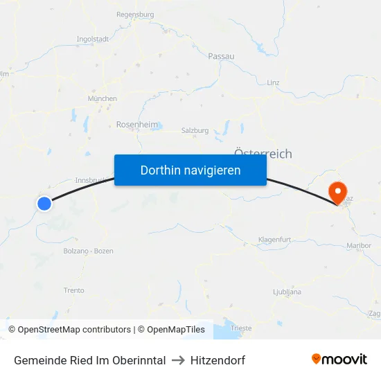 Gemeinde Ried Im Oberinntal to Hitzendorf map