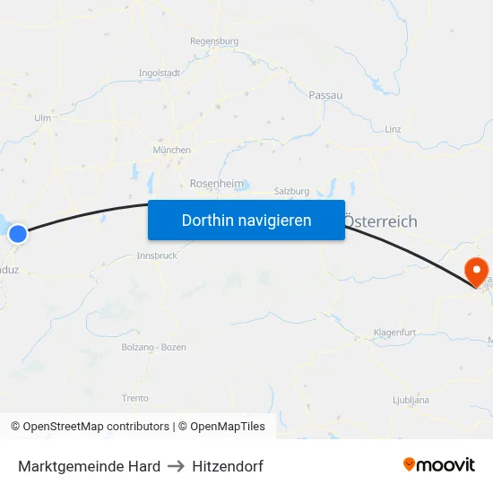 Marktgemeinde Hard to Hitzendorf map