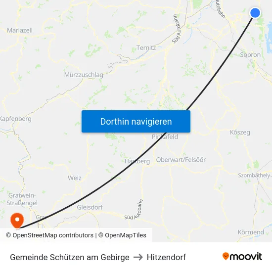 Gemeinde Schützen am Gebirge to Hitzendorf map