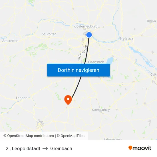 2., Leopoldstadt to Greinbach map