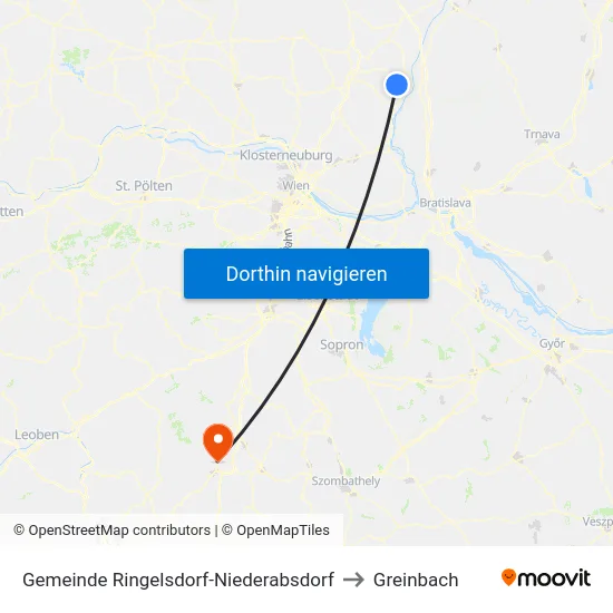 Gemeinde Ringelsdorf-Niederabsdorf to Greinbach map