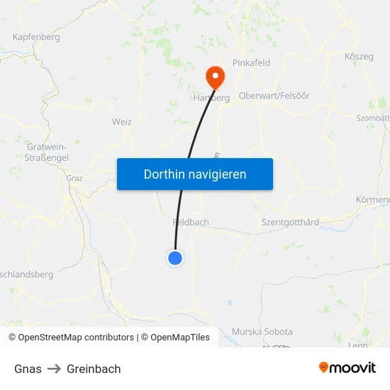 Gnas to Greinbach map