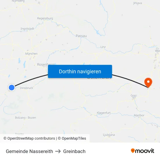 Gemeinde Nassereith to Greinbach map