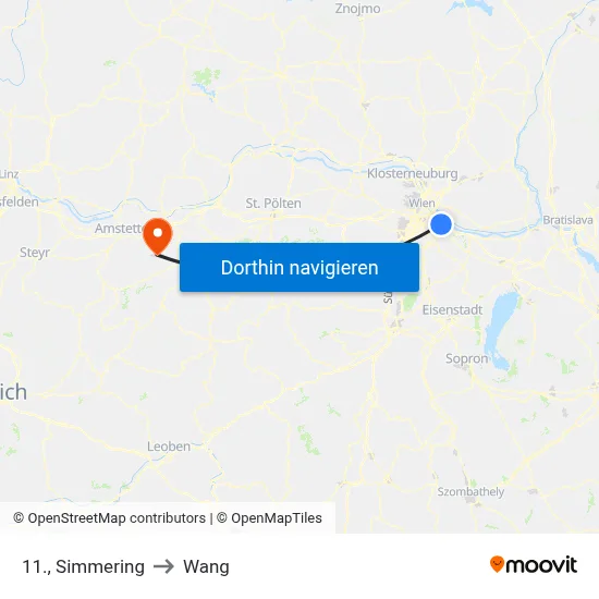 11., Simmering to Wang map