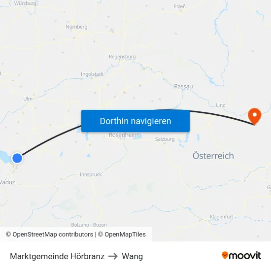 Marktgemeinde Hörbranz to Wang map