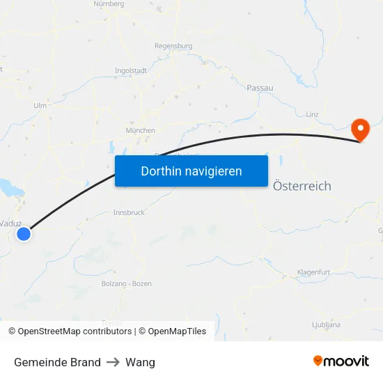 Gemeinde Brand to Wang map