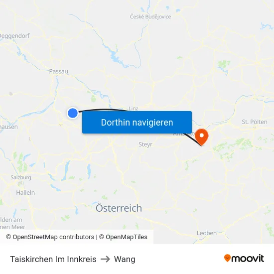 Taiskirchen Im Innkreis to Wang map
